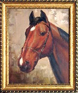 Портрет лошади. Вольная копия. Неизвестный художник.