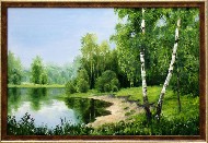 Зеркало тихого лесного озера