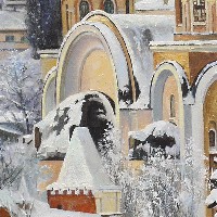Пятиглавый собор русской зимой