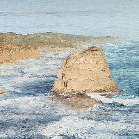 Известняковые скалы на берегу, Австралия
