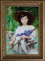 Портрет в образе девочки-пастушки
