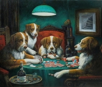 Вольная копия картины "Собаки играют в покер". Кулидж
