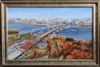 Надвижка 4-го моста в Новосибирске